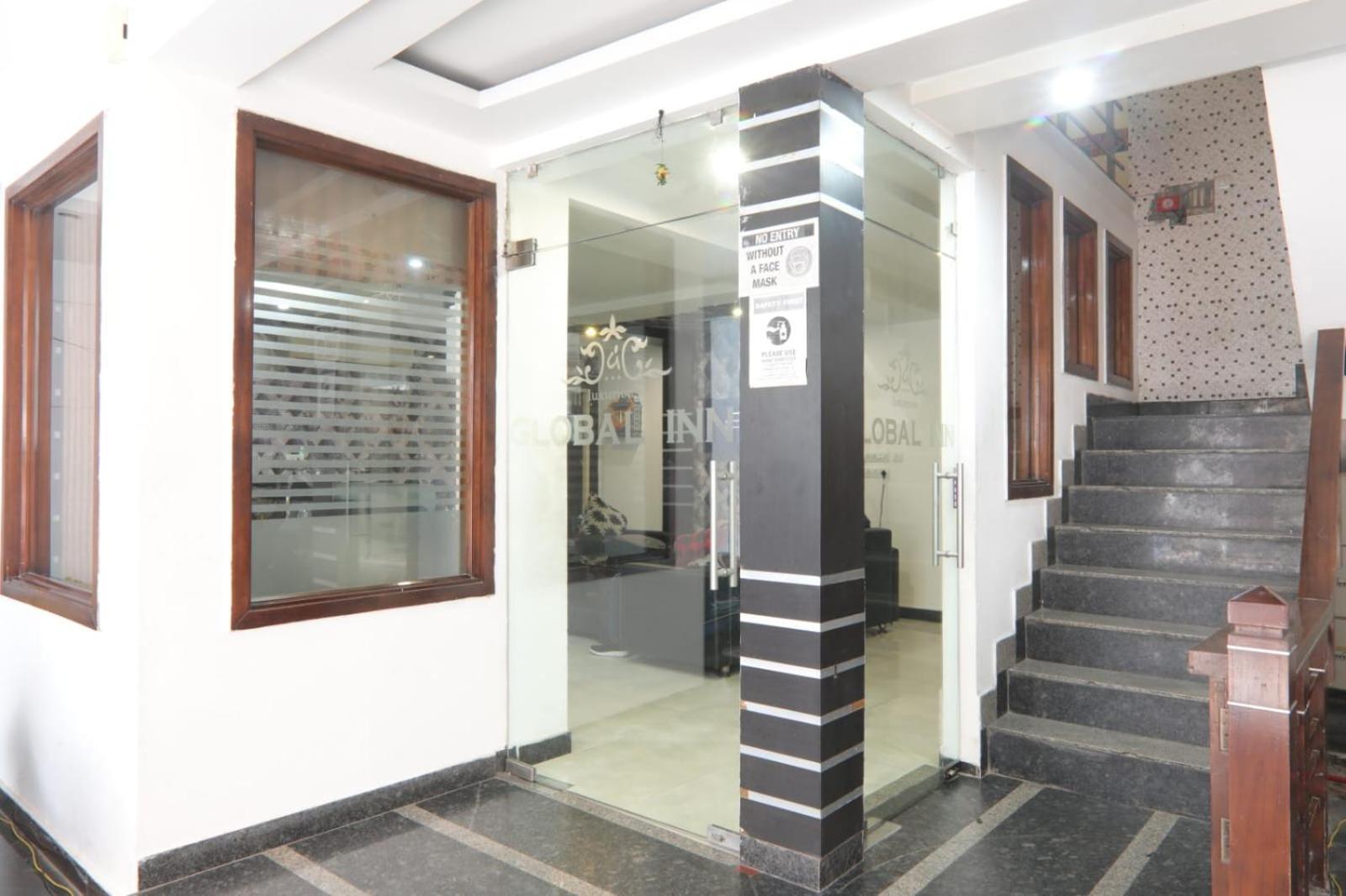 Hotel Global Inn -1 Km From Railway Station - Lift Food And Free Parking Lucknow Eksteriør billede